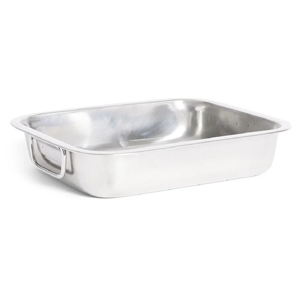 Plat à lasagnes en inox 27x19,5xH6,5cm