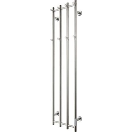 TVS eldo 4 el håndklæderadiator 1400 x 345 mm med timer og 8 kroge. Rustfri