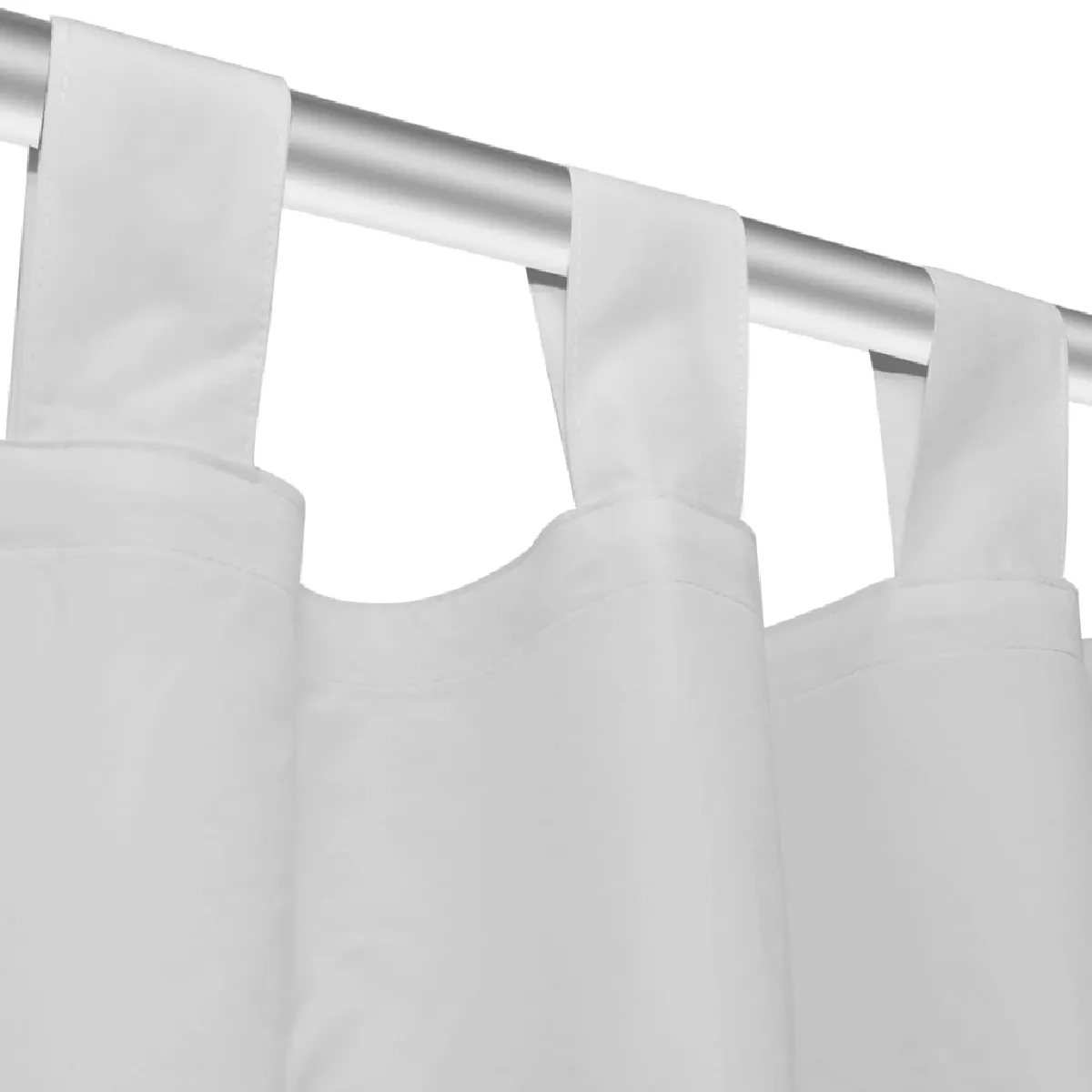 vidaXL Rideaux - Blanc