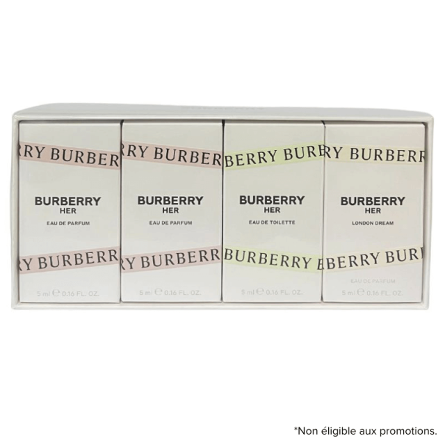 Coffret Miniatures 4 Parfums BURBERRY Her