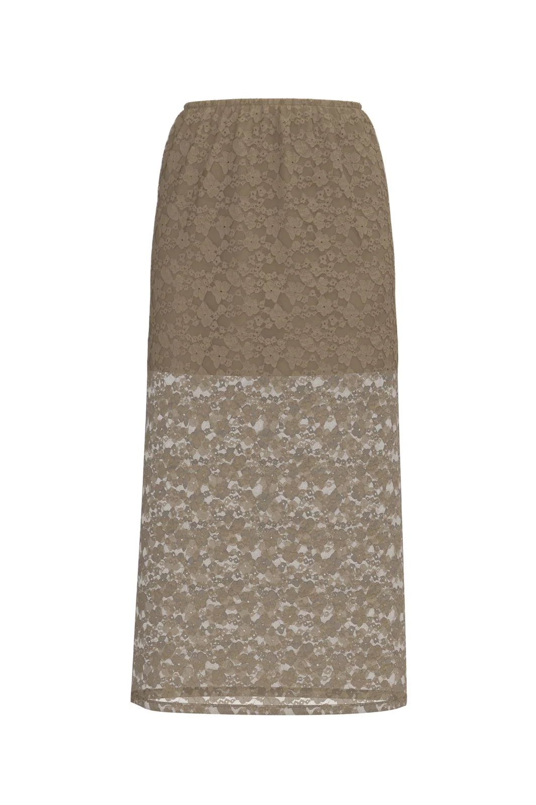 Vila Ian Lace Ankle Skirt 4771166 cornstalk