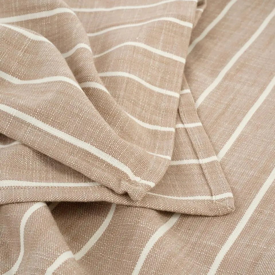 Mica Decorations Alivo Tafelkleed - L250 x B140 cm - Beige, Wit