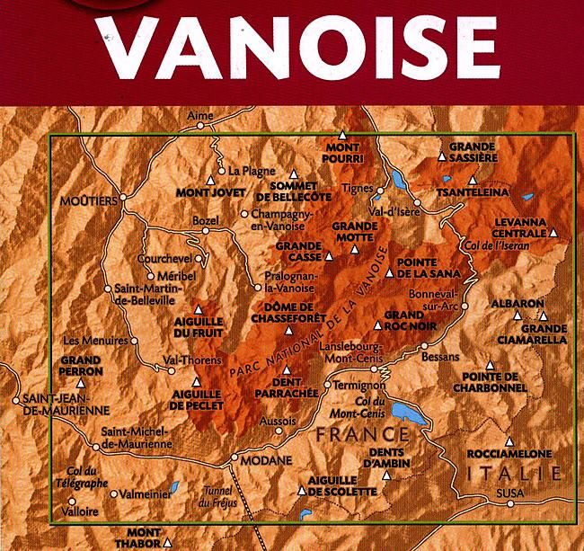 RANDO EDITIONS - A3 VANOISE 1 50 000
