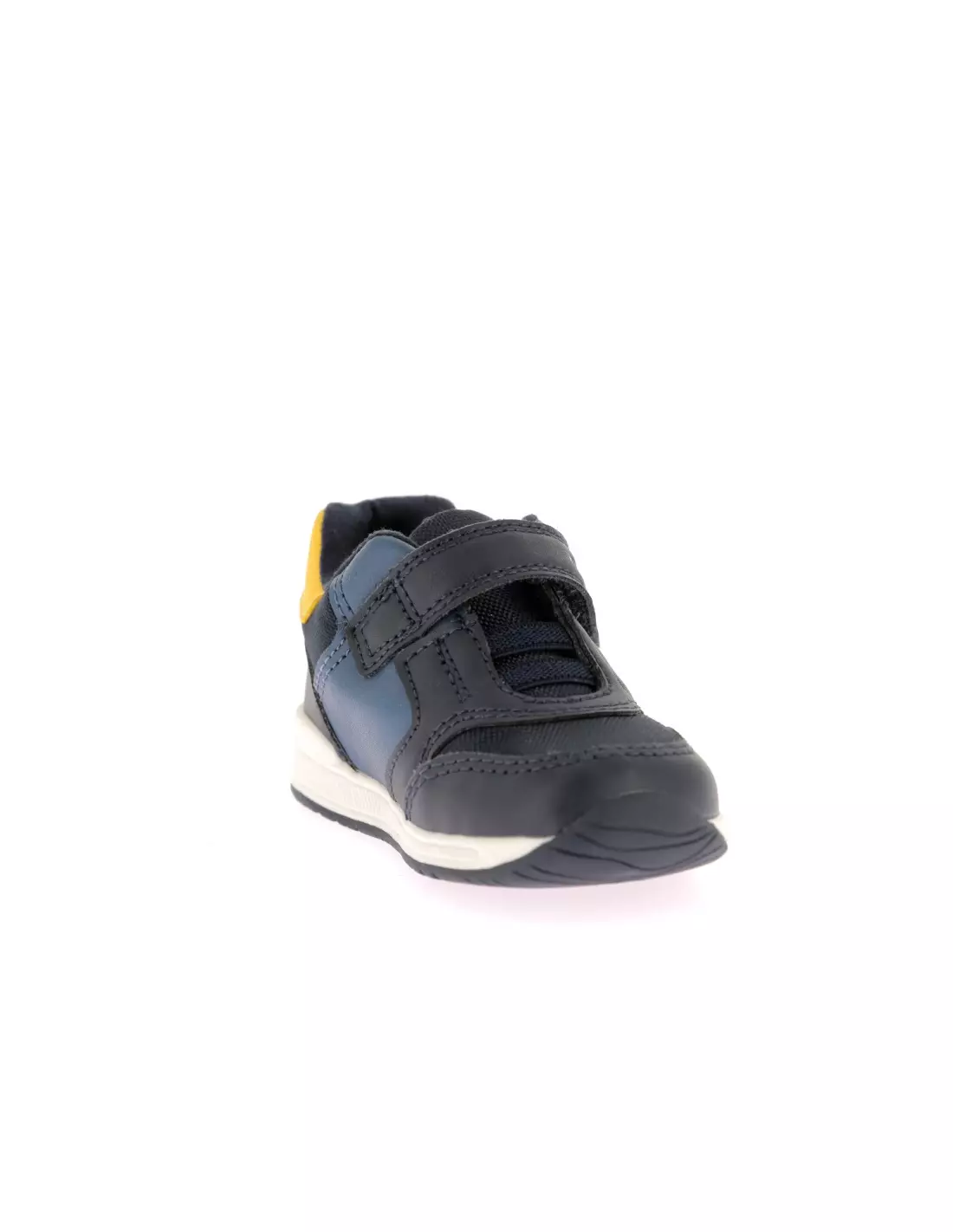GEOX B RISHON - Baskets BLEUMARINE/JAUNE