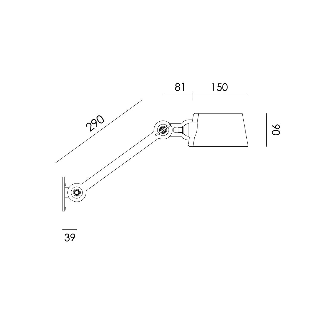 Wandlamp Bolt sidefit install pure white