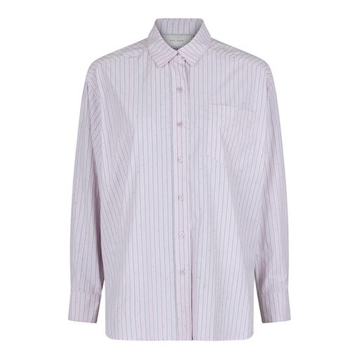 Neo Noir Dalma Stripe Stone Skjorte, Rose Glitter, 40