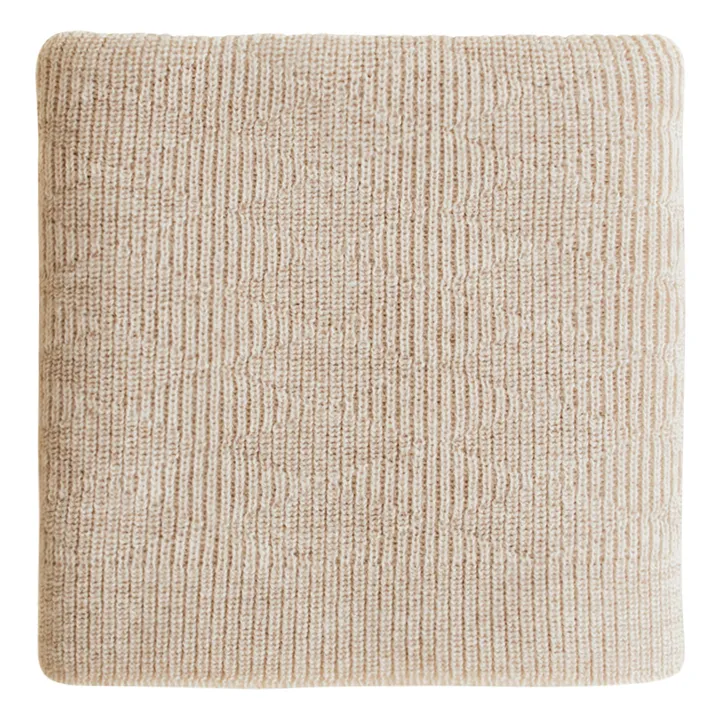 Hvid Couverture Herbie Laine D'Agneau Mérinos | Beige
