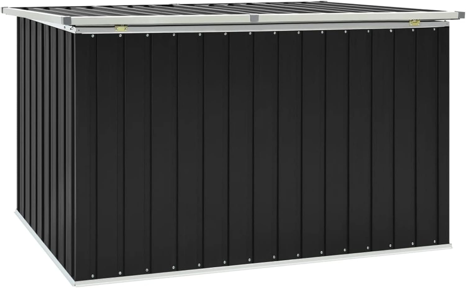 Gartenbox Metall Gartenbox wasserdicht XXL Auflagenbox Metall Aufbewahrungsbox Garten Outdoor Box Kissenbox für Garten-Anthrazit-171 x 99 x 93 cm