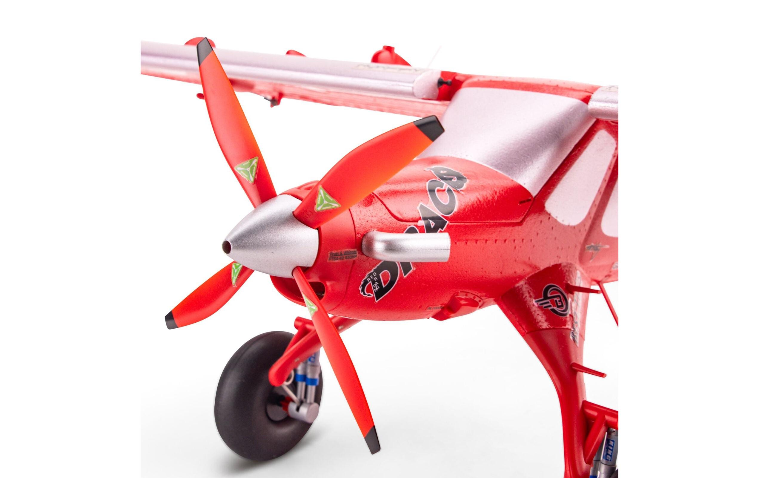 Motorflugzeug Micro DRACO 800 mm AS3X & SAFE, BNF Basic<br>Draco STOL Flugmodell im UMX Format