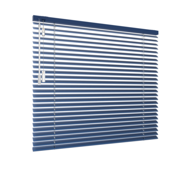 Aluminium Jaloezie Draaikiepraam kunststof of aluminium 5114 koningsblauw 25MM