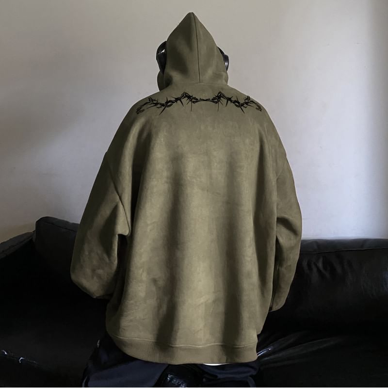 emeisa - Geborduurde gewassen hoodie
