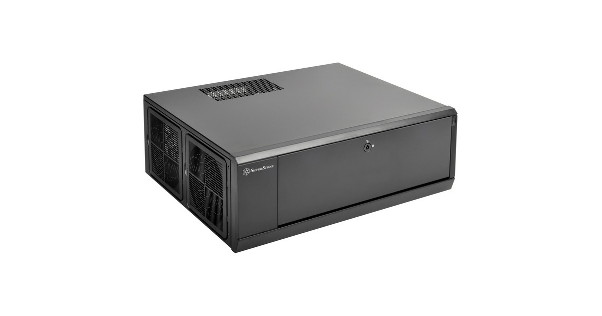 SilverStoneSST-GD10B HTPC behuizing  (Zwart | 2x USB-A)