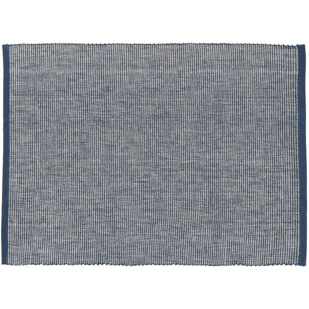 Blokker Placemat Como - 30x45 cm - 2 stuks - Blauw