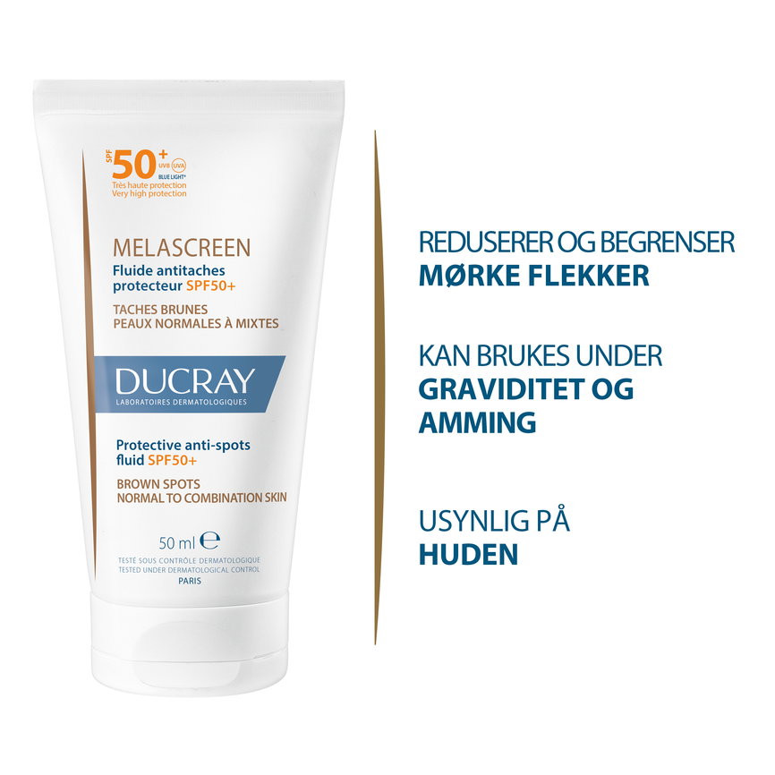 Ducray Melascreen UV Fluid SPF50  mot mørke flekker 50 ml