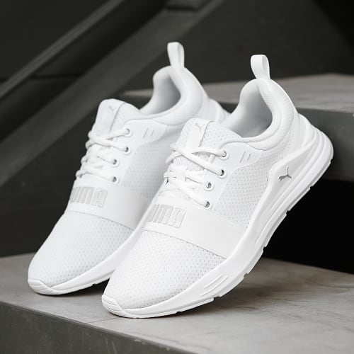 Baskets Wired Run 373015 Puma White Gray Violet