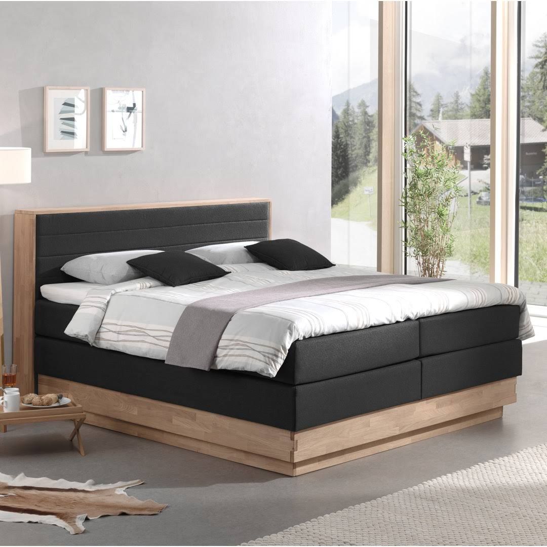 Shand Box Spring Bed With Bed Base COTTA Firmness: H2/H2, Size: 180 x
