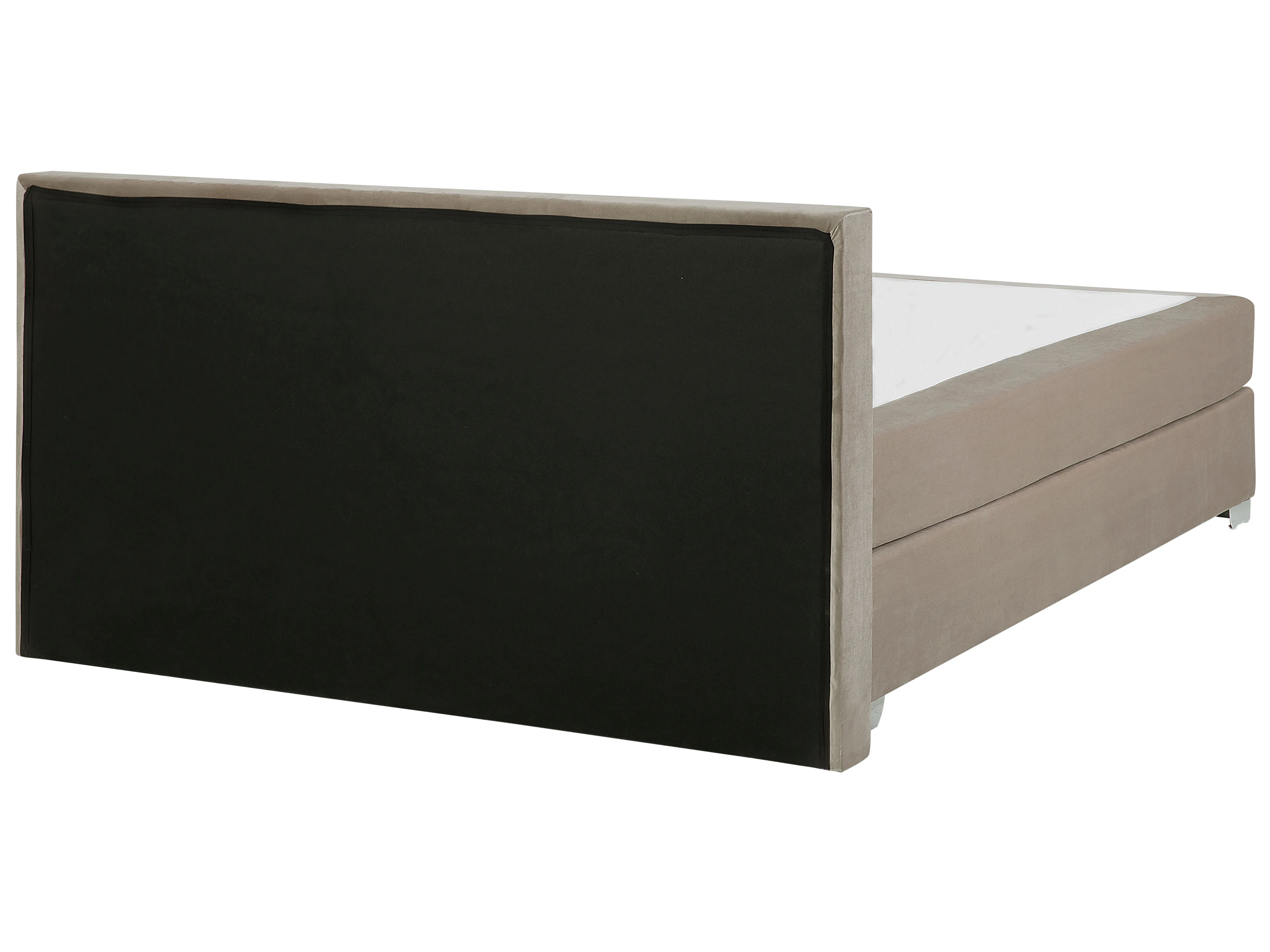 Boxspring Fluweel CONSUL 180 x 200 cm Lichtbeige