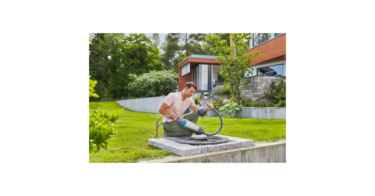 GARDENAZuigfilterset met terugslagklep  (Grijs/zilver)