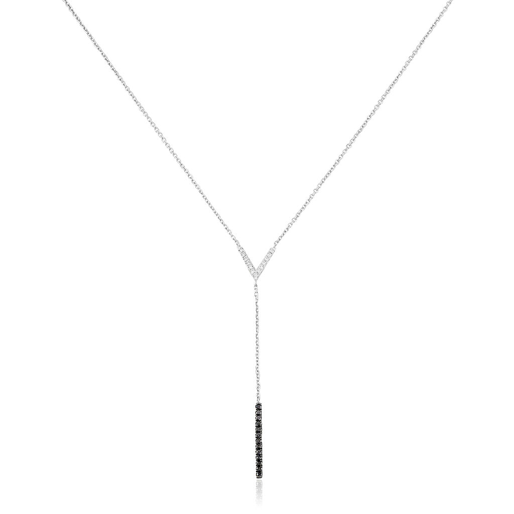 Collier Rachel Or Blanc Diamant