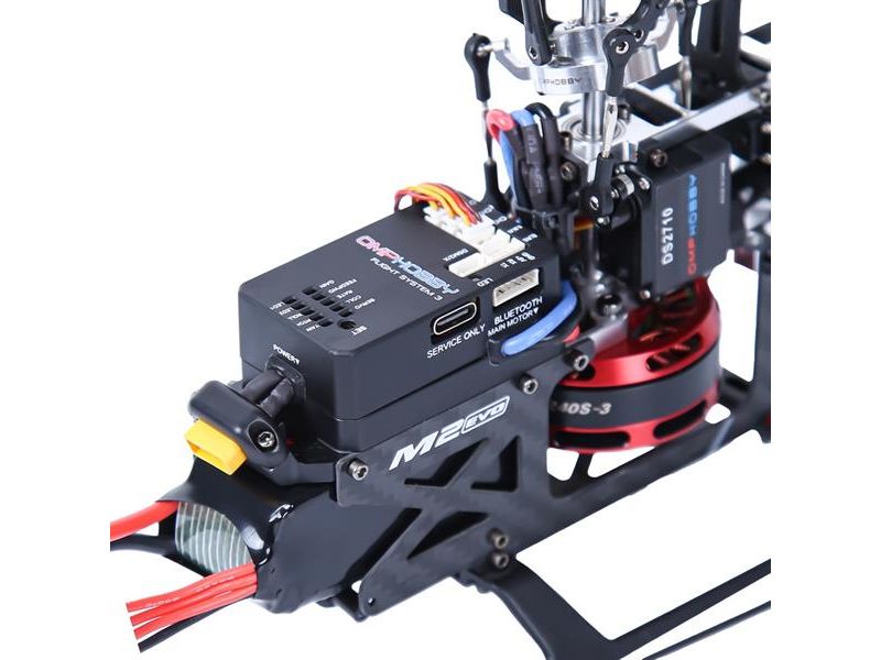 OMPHobby Helikopter M2 MK2 RTF Gelb Programmierbarer 3D-Heli mit Bluetooth-App