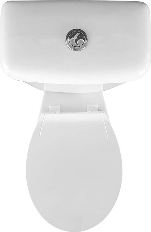 Duoblok - BWS Clean - Toiletpot - Glans Wit - Keramiek - Inclusief Reservoir en Zitting