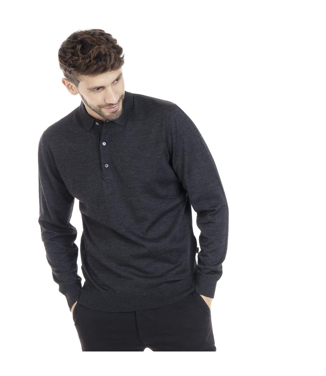 Pull manches longues col classique laine LENY