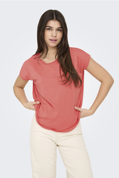 Only roze dames t-shirt