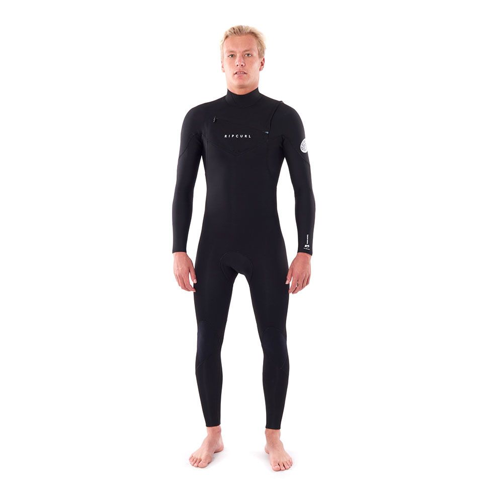 Rip Curl DAWN PATROL CHEST ZIP GBS - Combinaison intégrale 3/2mm Homme black