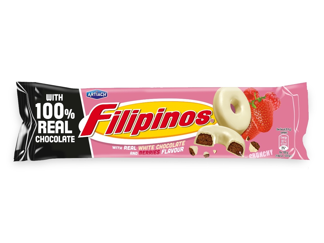 BOLACHA FILIPINOS ARTIACH FRUTOS VERMELHOS 118G