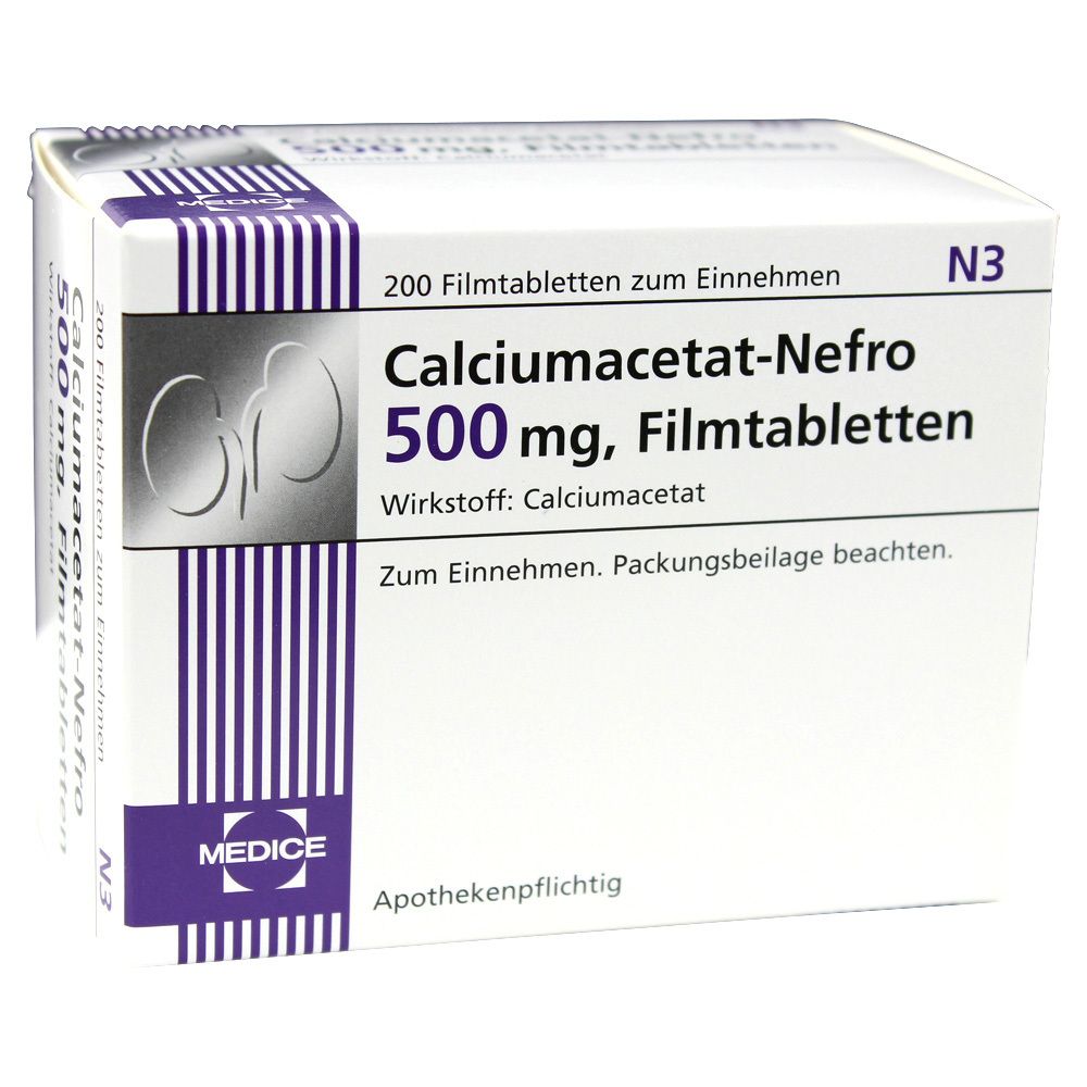 Calciumacetat-Nefro 500 mg