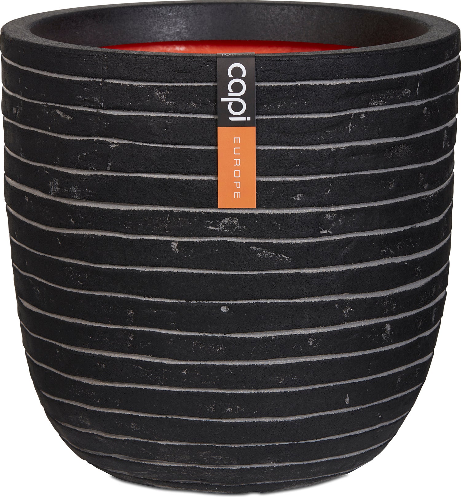 Capi Europe pot bol row D 43 H 41 cm zwart grijs