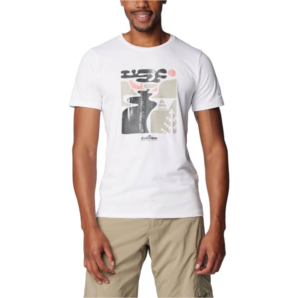 T-shirt randonnée COLUMBIA SUN TREK SHORT SLEEVE GRAPHIC TEE WHITE/SIMPLE GORGE