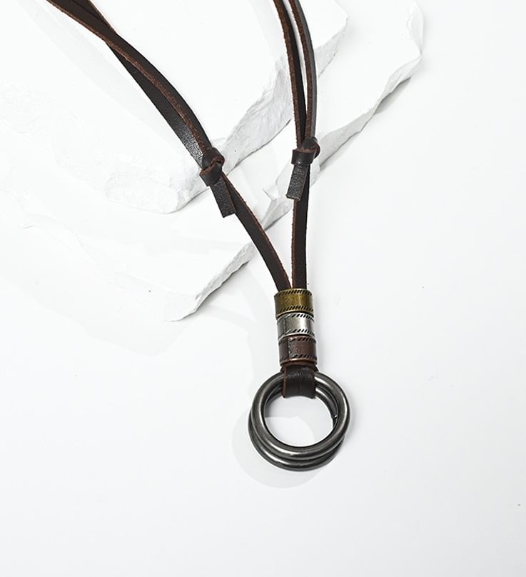 Lilafey - Hoop Alloy Hanger Koord Ketting
