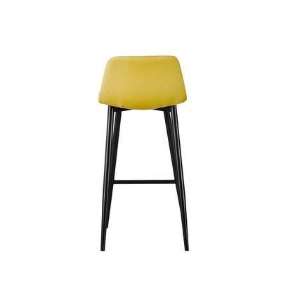 Lot de 2 tabourets MUST - pied noir - assise safran