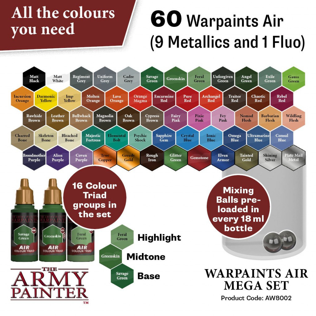 Army Painter - Warpaints Air Mega Set