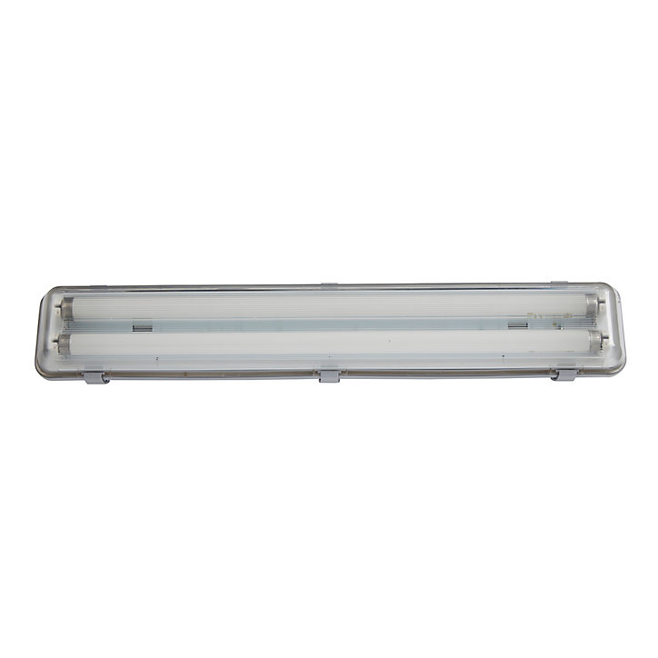 Réglette étanche CFL T8 Colours Qaanaaq gris 2 x 18W 65 cm
