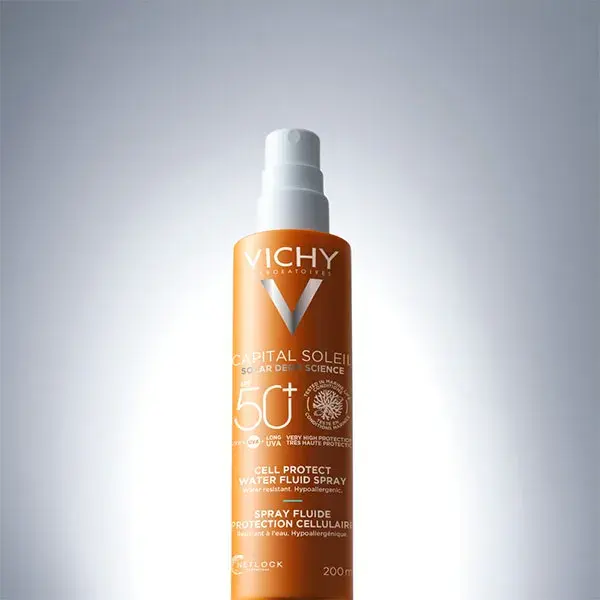 Protetor solar em spray Vichy Capital Soleil FPS 50+ 200ml