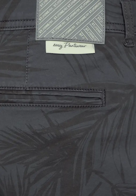 Regular Fit Shorts mit Print - coal grey