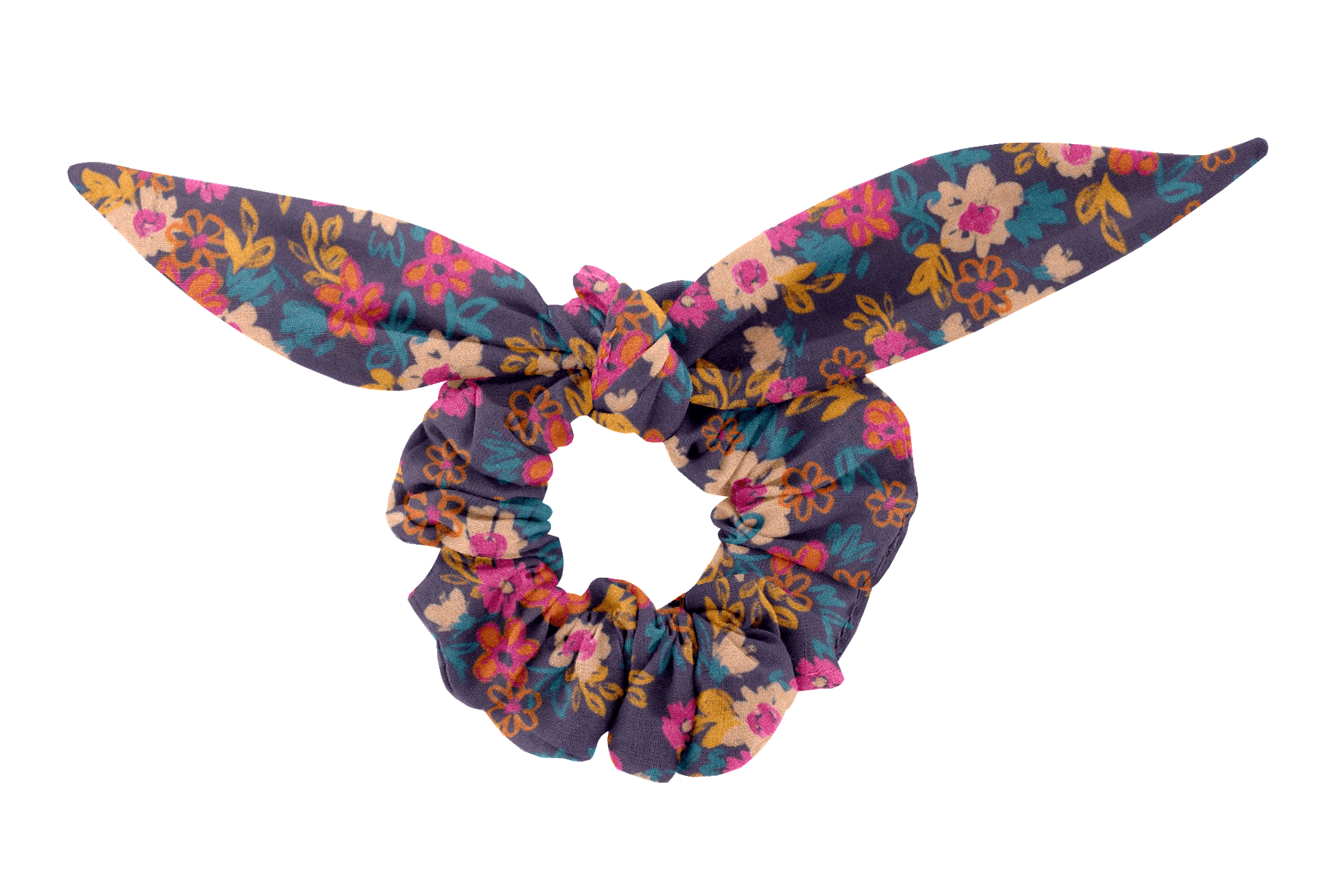 Chouchou Nœud Hippie Fleurie