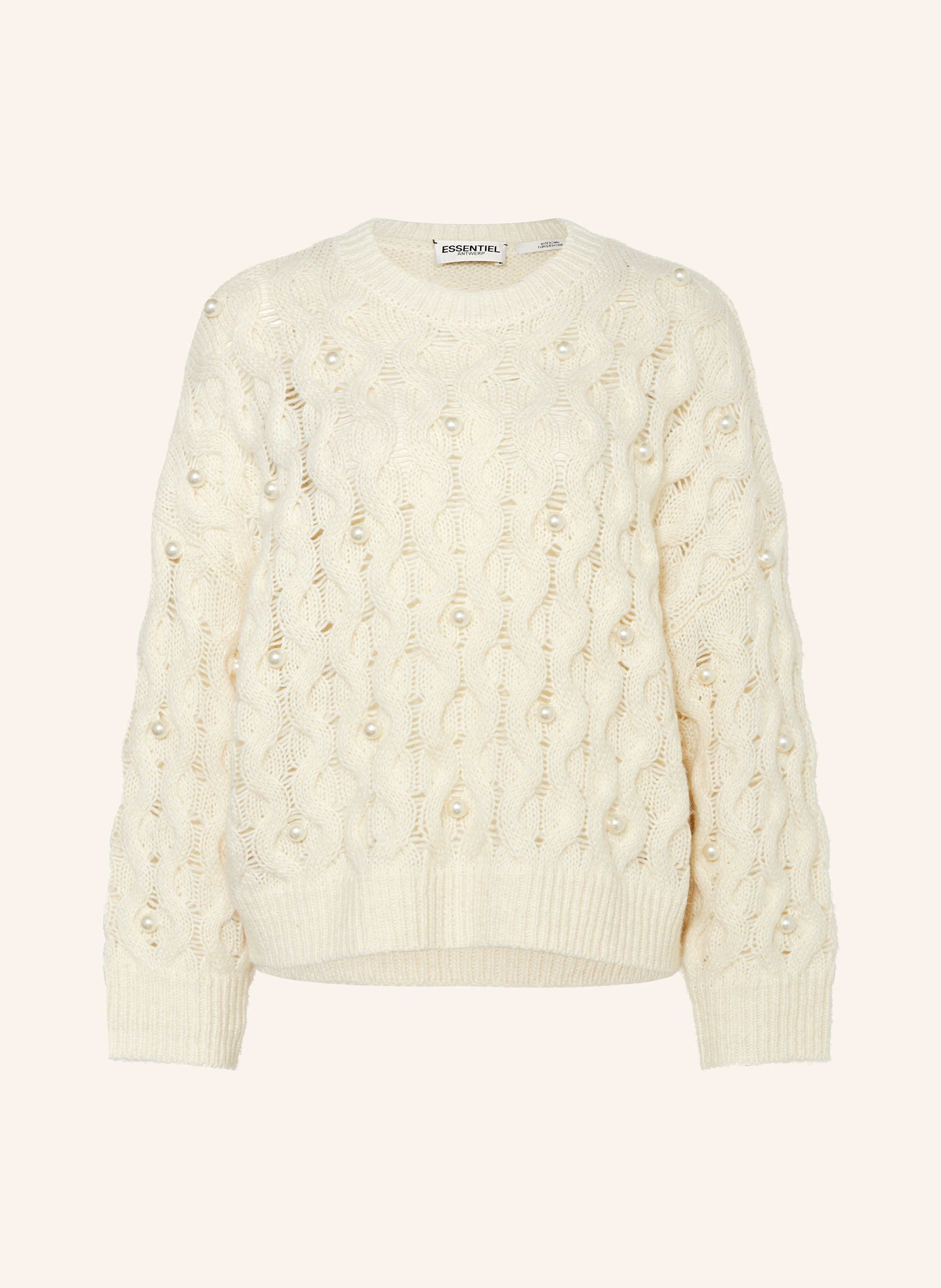 ESSENTIEL ANTWERP Pullover HALPES mit Schmuckperlen