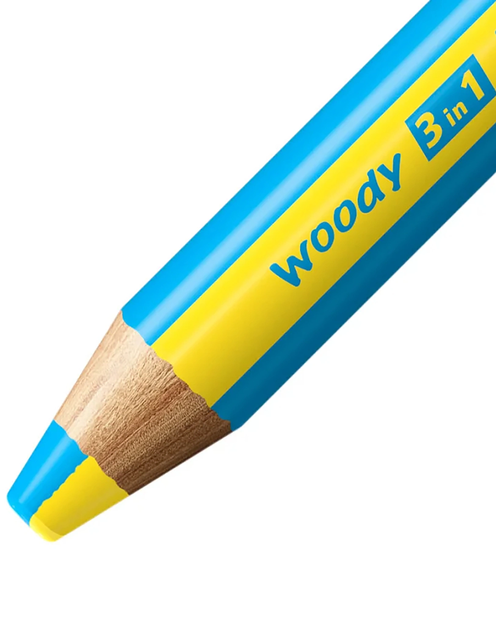 Buntstift STABILO® woody 3in1 duo 5er-Set mit Spitzer