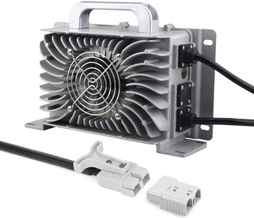 HYDTGZ Heftruckacculader 12V/24V/36V/48V/60/72V Krachtige Acculaders Met Anderson Stekker Voor Heftrucks, Schrobzuigmachines, Palletwagens,48v 25a,50A