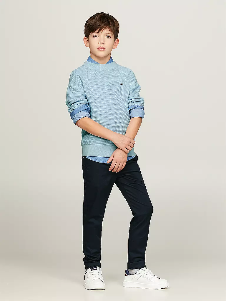 TOMMY HILFIGER Jungen Chino 1985 dunkelblau