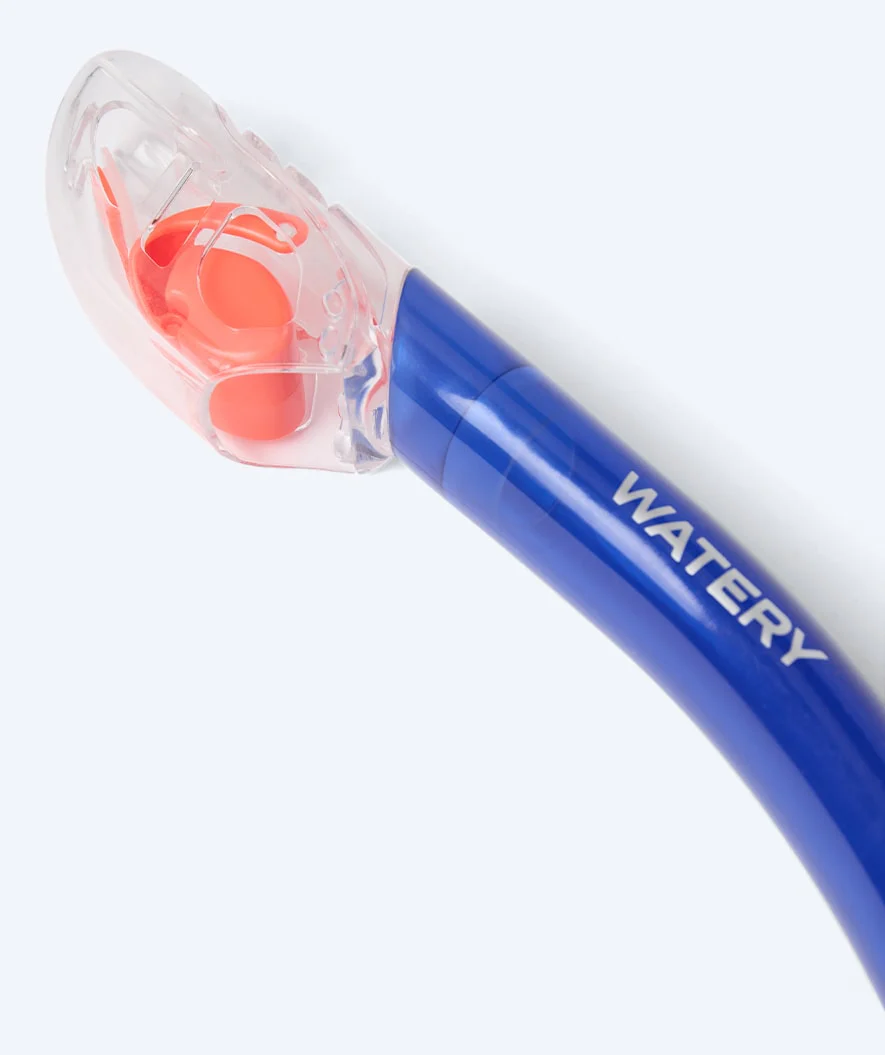 Watery full-dry snorkel til voksne - Hudson - Blå