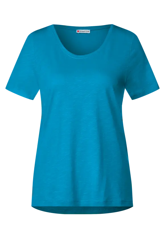 Basic T-Shirt - bright cyan blue