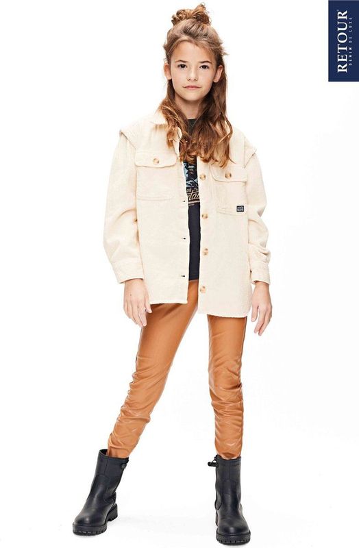 Retour meisjes blouse - Zand