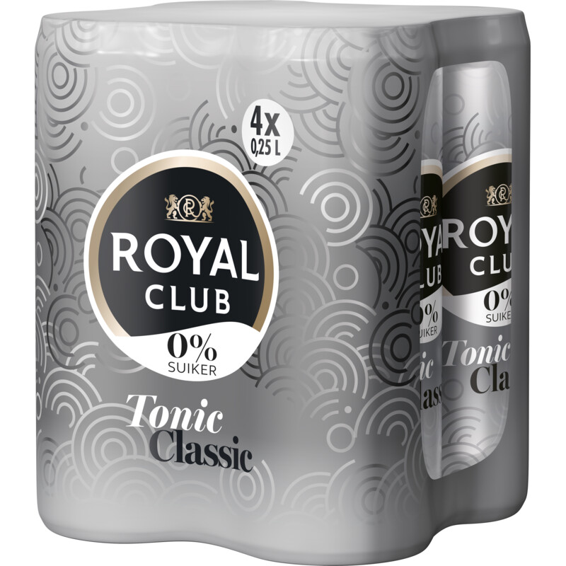 Royal Club Tonic 0% suiker 4-pack