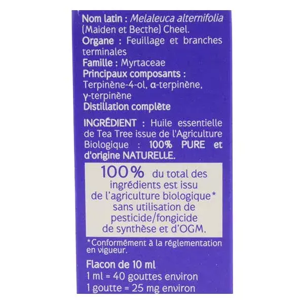 Óleo Essencial de Melaleuca Orgânico Naturaactive 10ml