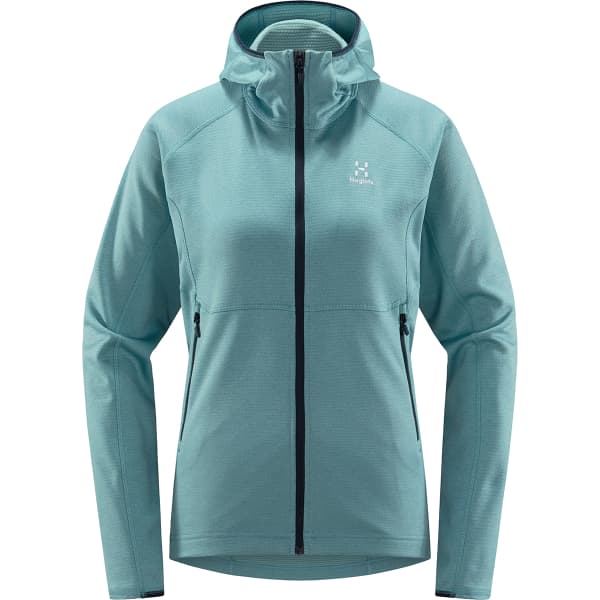 Veste polaire randonnée HAGLÖFS SKUTA HOOD W FROST BLUE