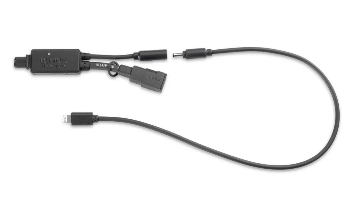 Lupine Usb Two + Apple Cable Black
